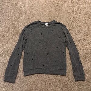 Splendid Gray Star Sweater girls size 12